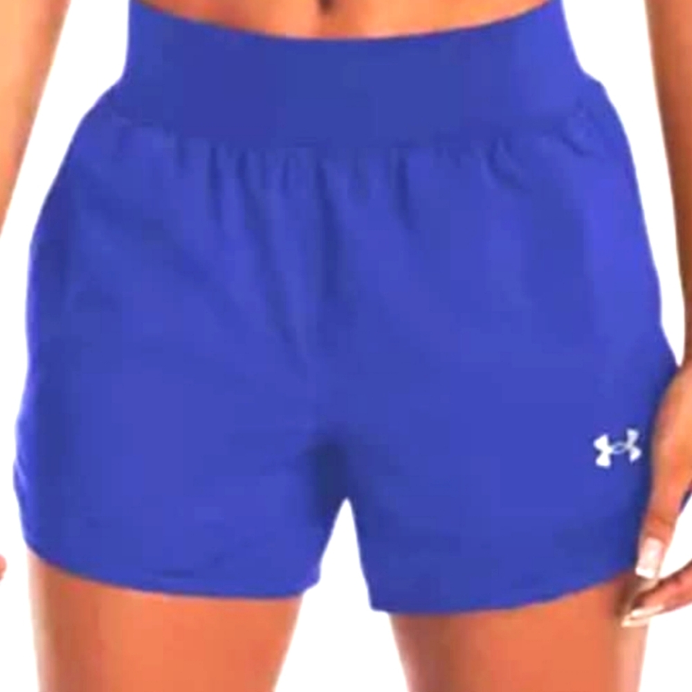 NEW Under Armour Women's 2XL Blue Athletic Shorts Loose Heatgear Solid - Picture 1 of 12